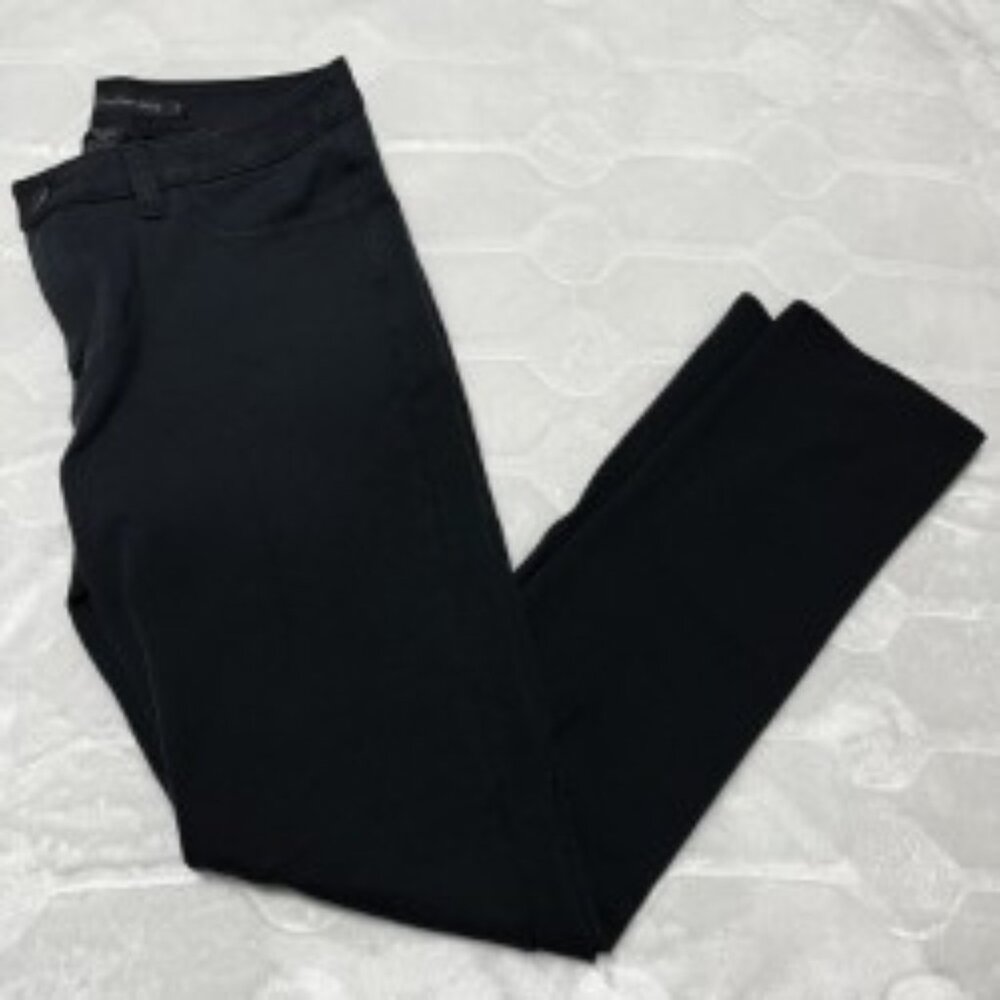Calvin Klein Women's Black Skinny Jeans Size 8 Rhinestone Pocket Stretch Denim